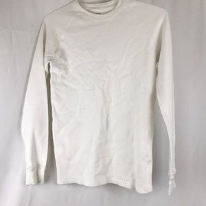 White sears and Roebuck thermal shirt